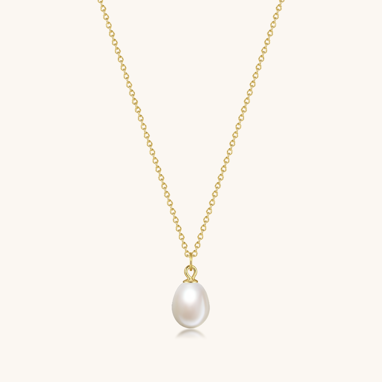 Dewdrop Pearl Pendant, Pearl Pendant, pearl necklace, single pearl necklace, gold pearl necklace, gold dewdrop Pearl Pendant